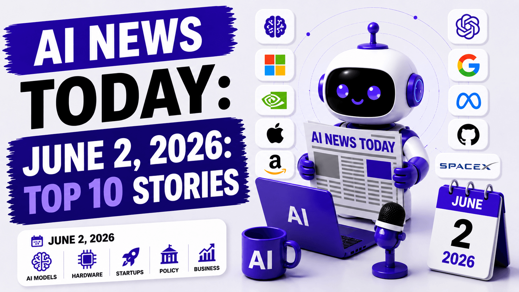 AI News Today: Top 10 AI Stories - June 2, 2026