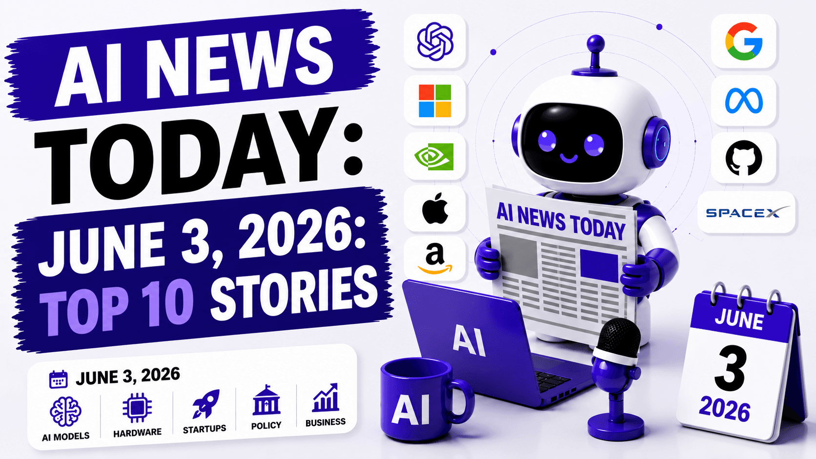 AI News Today: Top 10 AI Stories - June 3, 2026